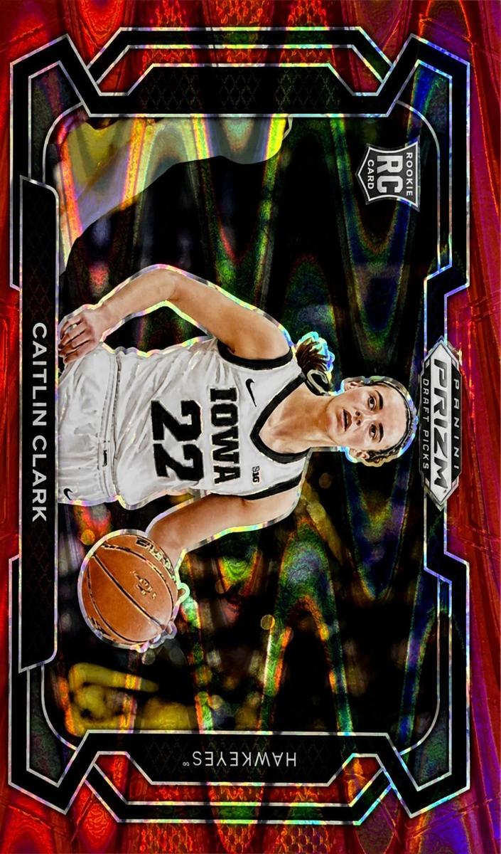 2024 Panini Prizm Draft Picks Basketball Red Seismic Caitlin Clark #57