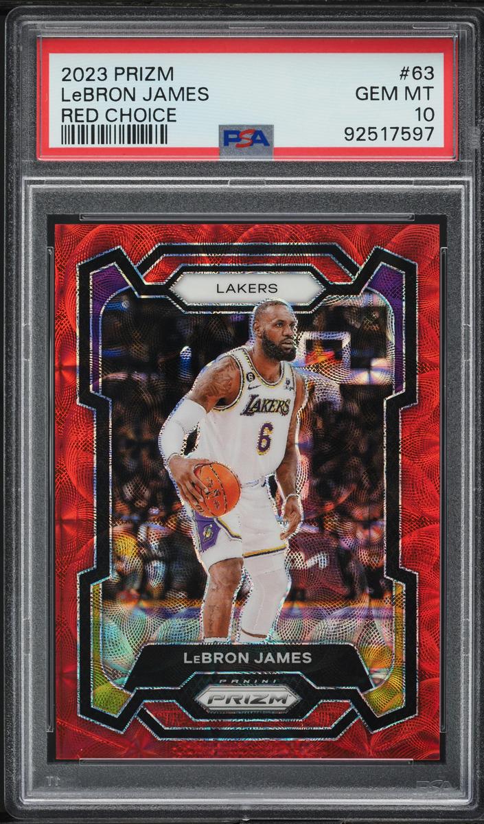 2023 Panini Prizm Basketball Choice Red LeBron James #63