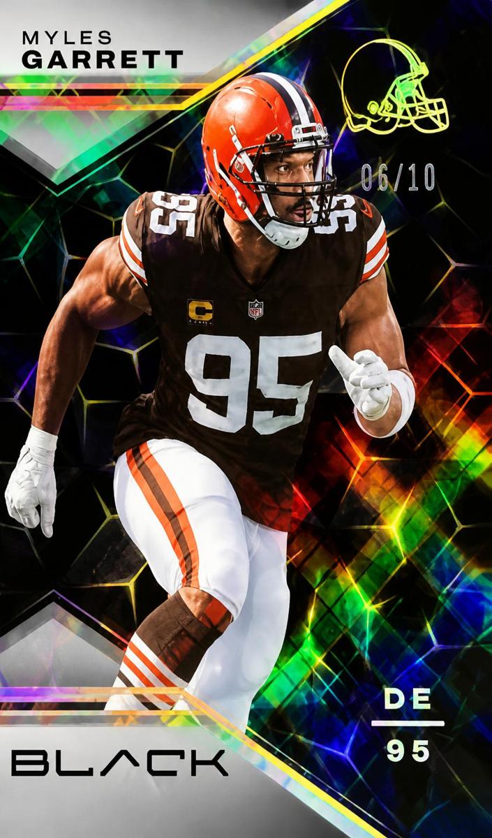 2023 Panini Black Football Gold Myles Garrett #31 PSA 9