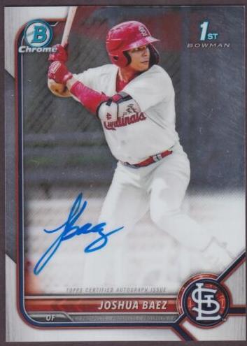 2022 Bowman Chrome Prospects Baseball Joshua Baez #CPA-JB