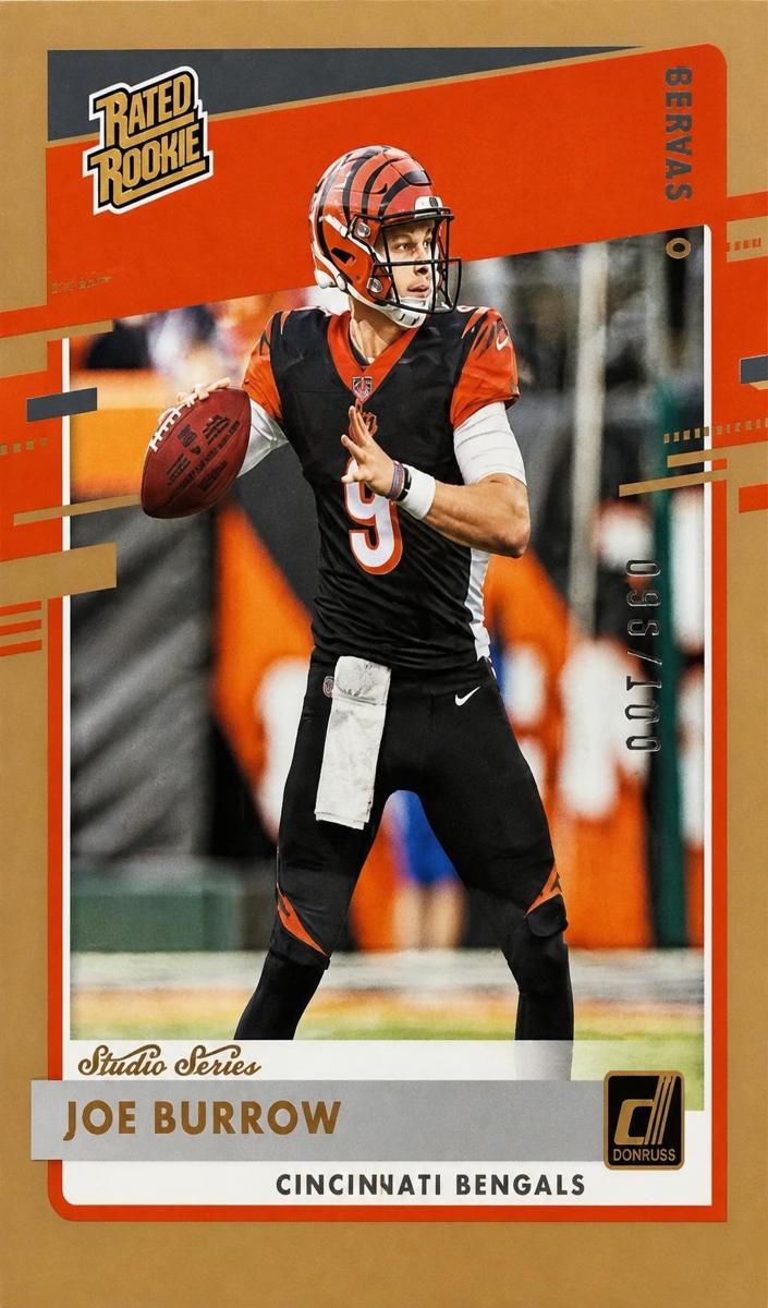 2020 Panini Donruss Football Canvas Studio Series Joe Burrow #301 SGC 9.5
