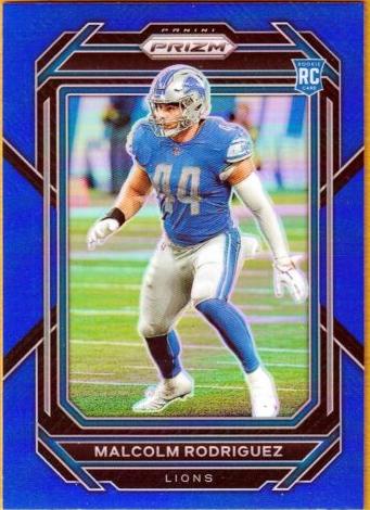 2022 Panini Prizm Football Blue Malcolm Rodriguez #350