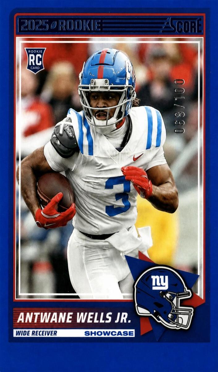 2025 Panini Score Football Showcase Antwane Wells Jr. #67