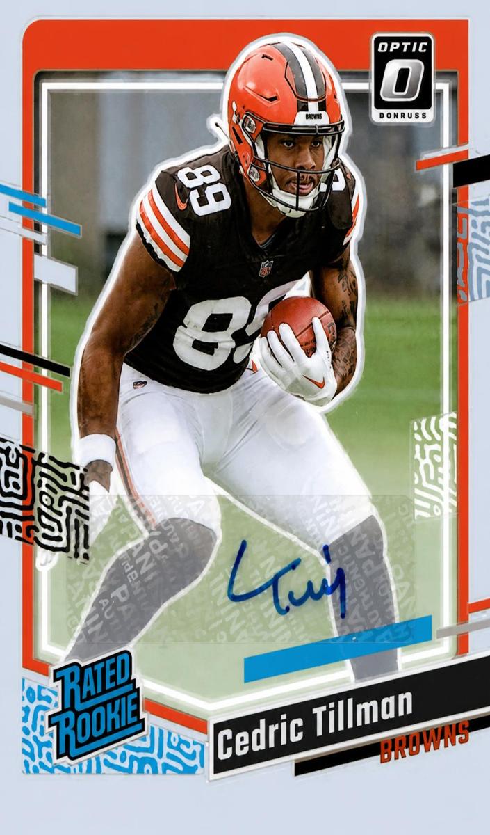 2023 Panini Donruss Football Cedric Tillman #321 PSA 7.5