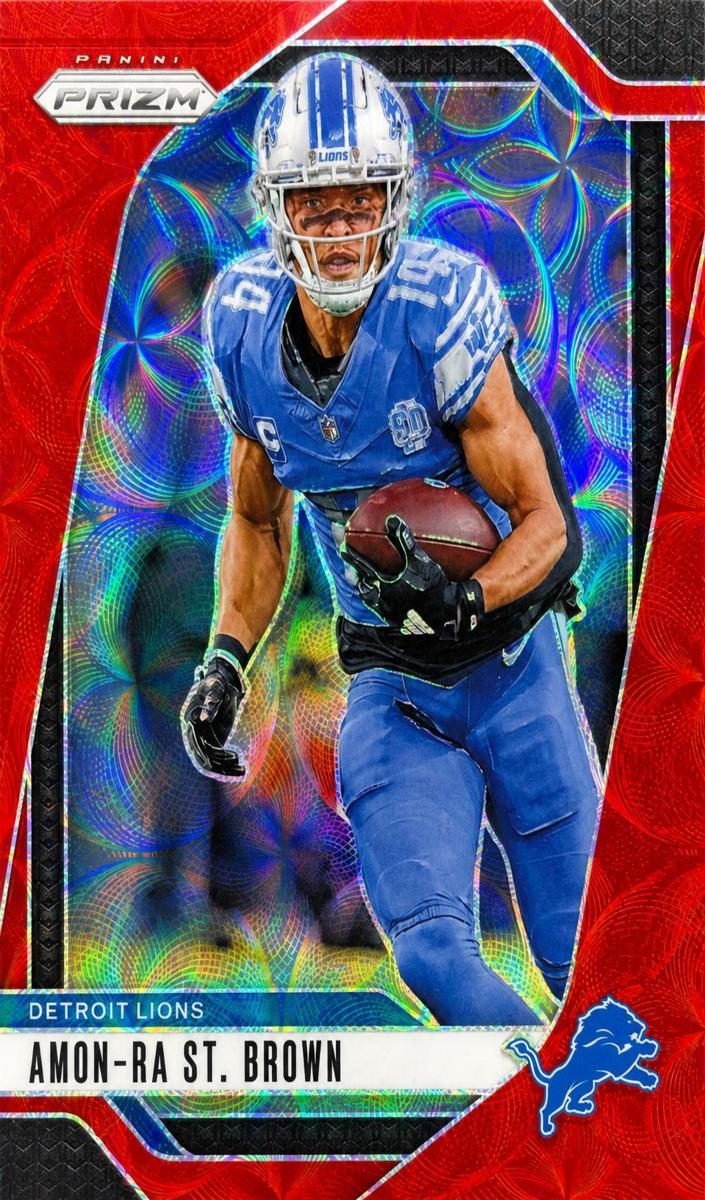 2024 Panini Prizm Football Choice Red Amon-Ra St. Brown #95 PSA 9