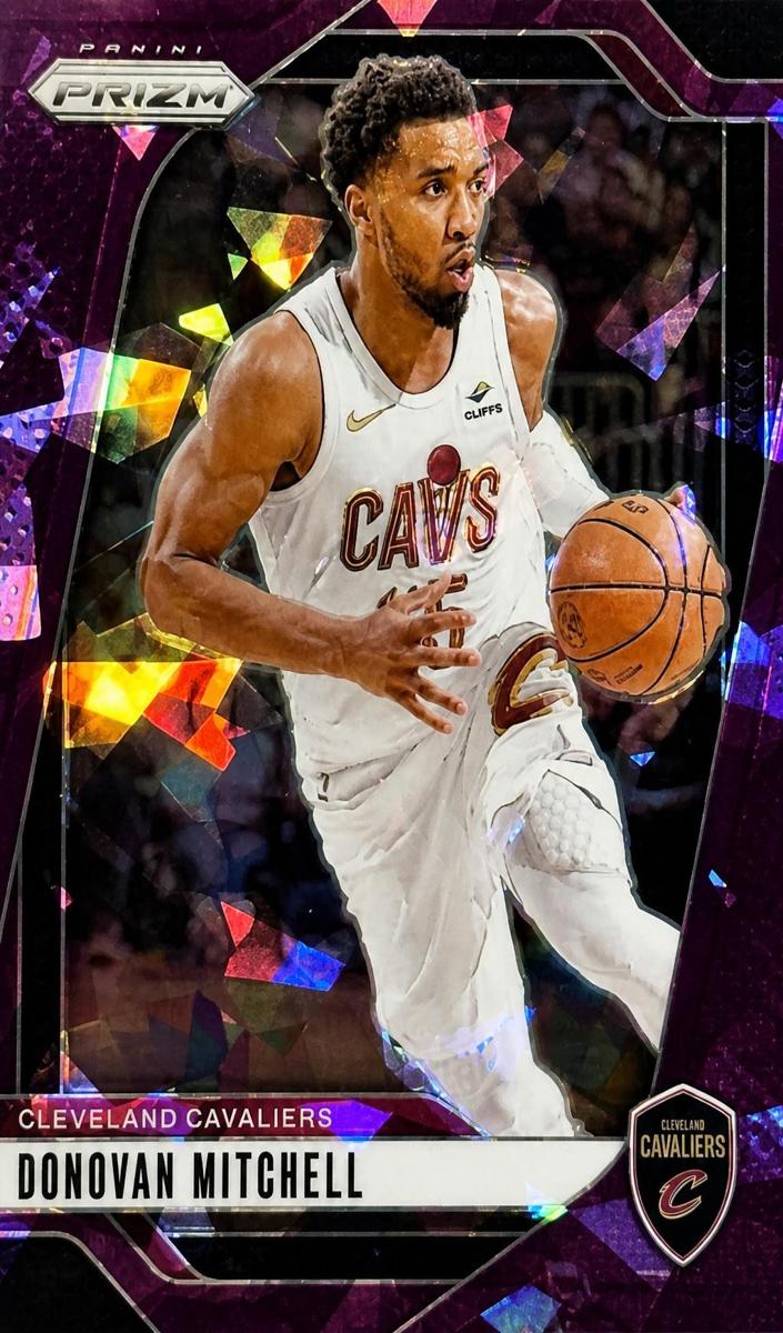 2024 Panini Prizm Basketball Purple Ice Donovan Mitchell #155