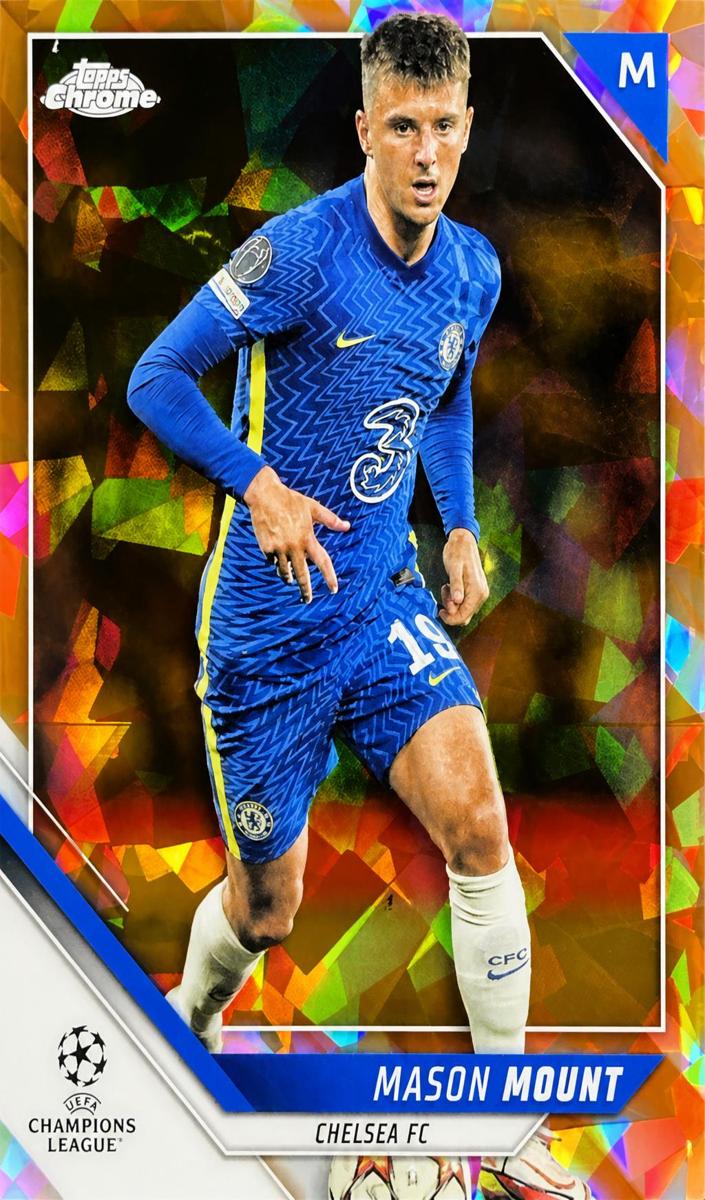 2021 Topps Chrome Sapphire UEFA Champions League Soccer Orange Mason Mount #77