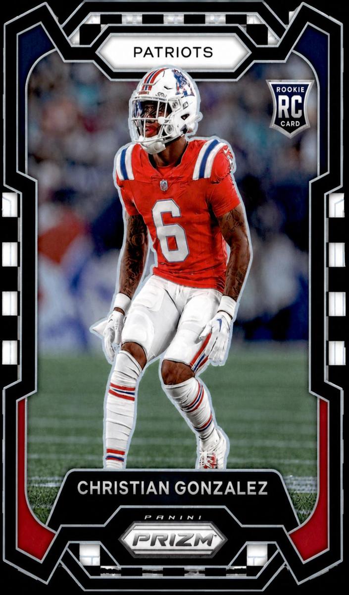 2023 Panini Prizm Football Black and White Checker Christian Gonzalez #369 PSA 10
