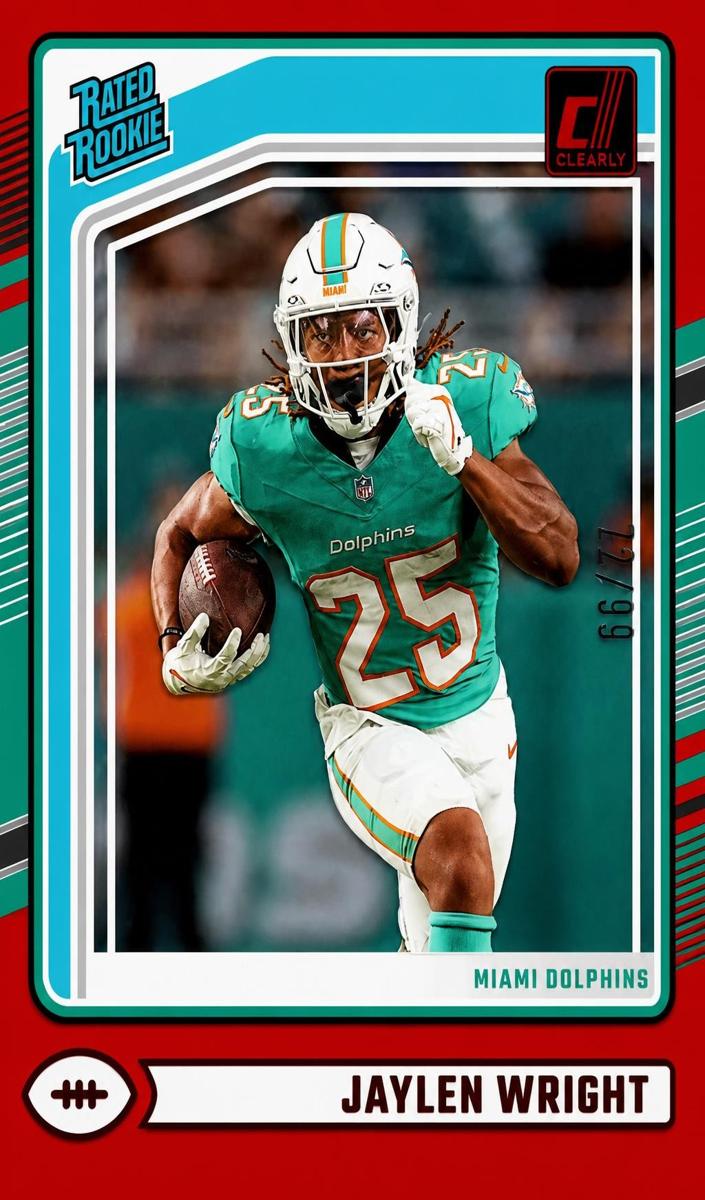 2024 Panini Clearly Donruss Football Red Jaylen Wright #84
