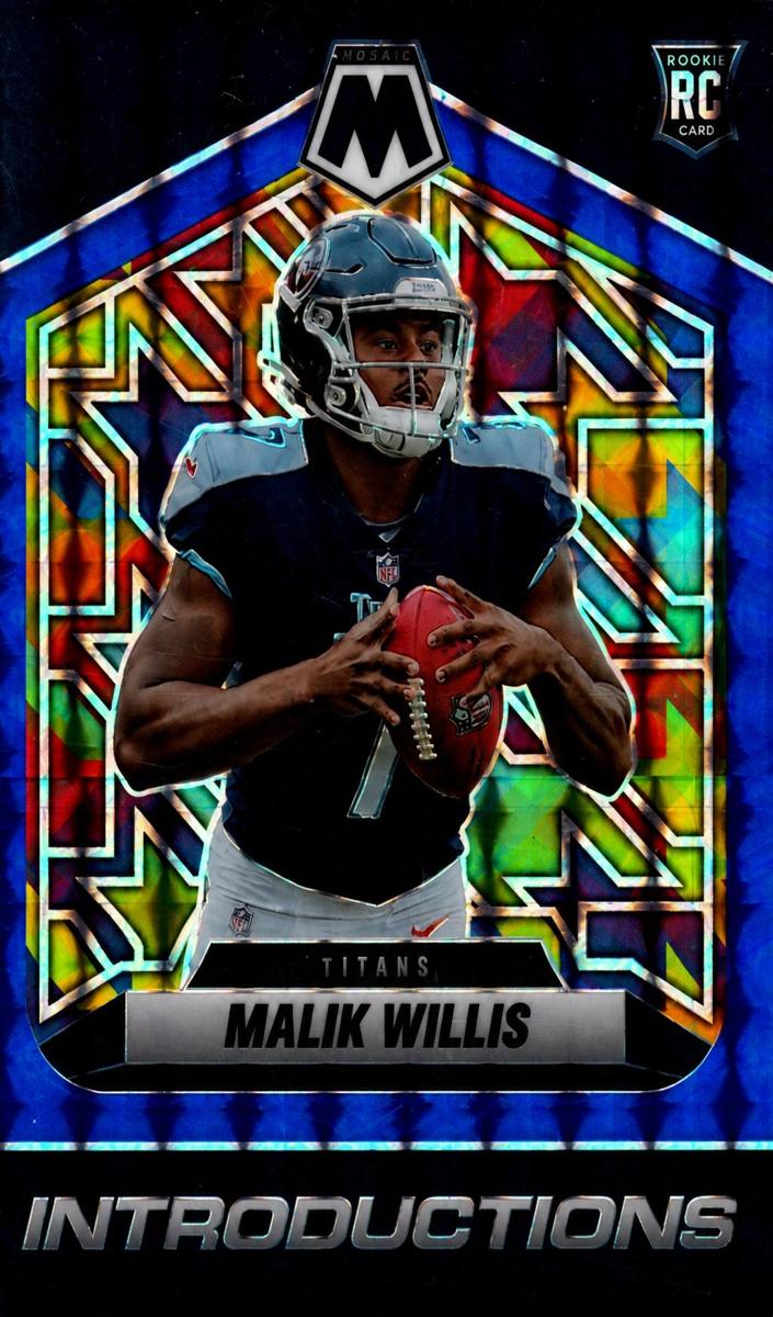 2022 Panini Mosaic Football Blue Malik Willis #I-3