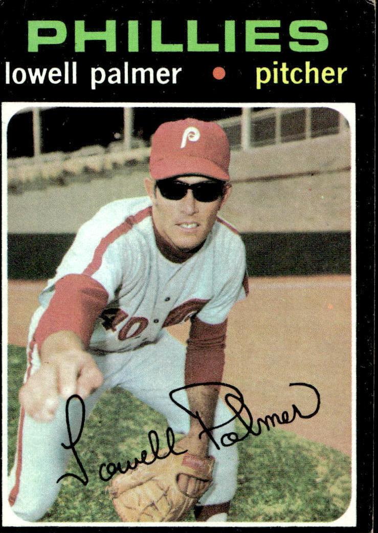 1971 Topps Baseball Lowell Palmer #554