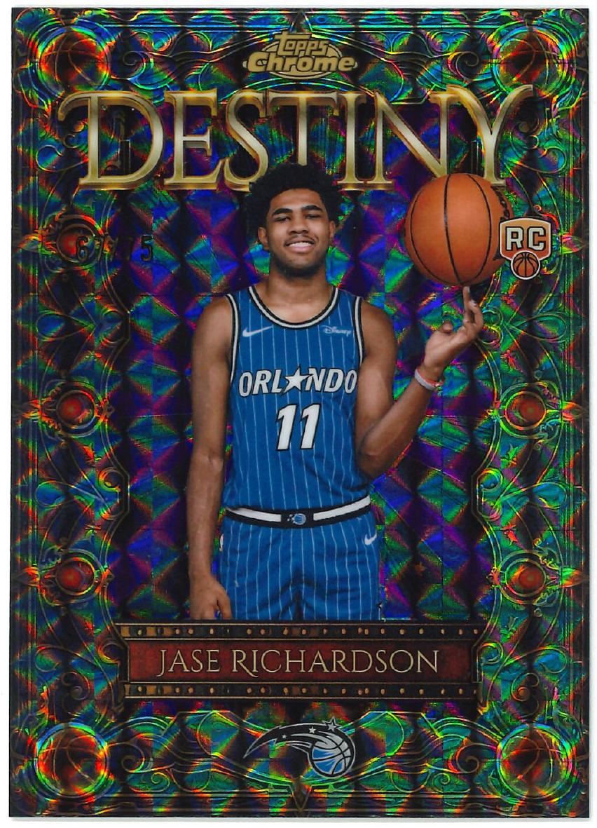 2025 Topps Chrome Basketball Purple Refractor Jase Richardson #D-21