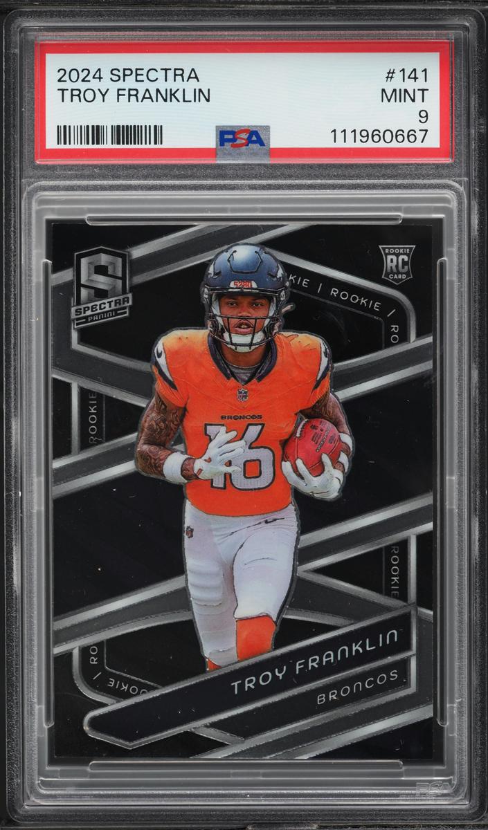 2024 Panini Spectra Football Troy Franklin #141 PSA 9