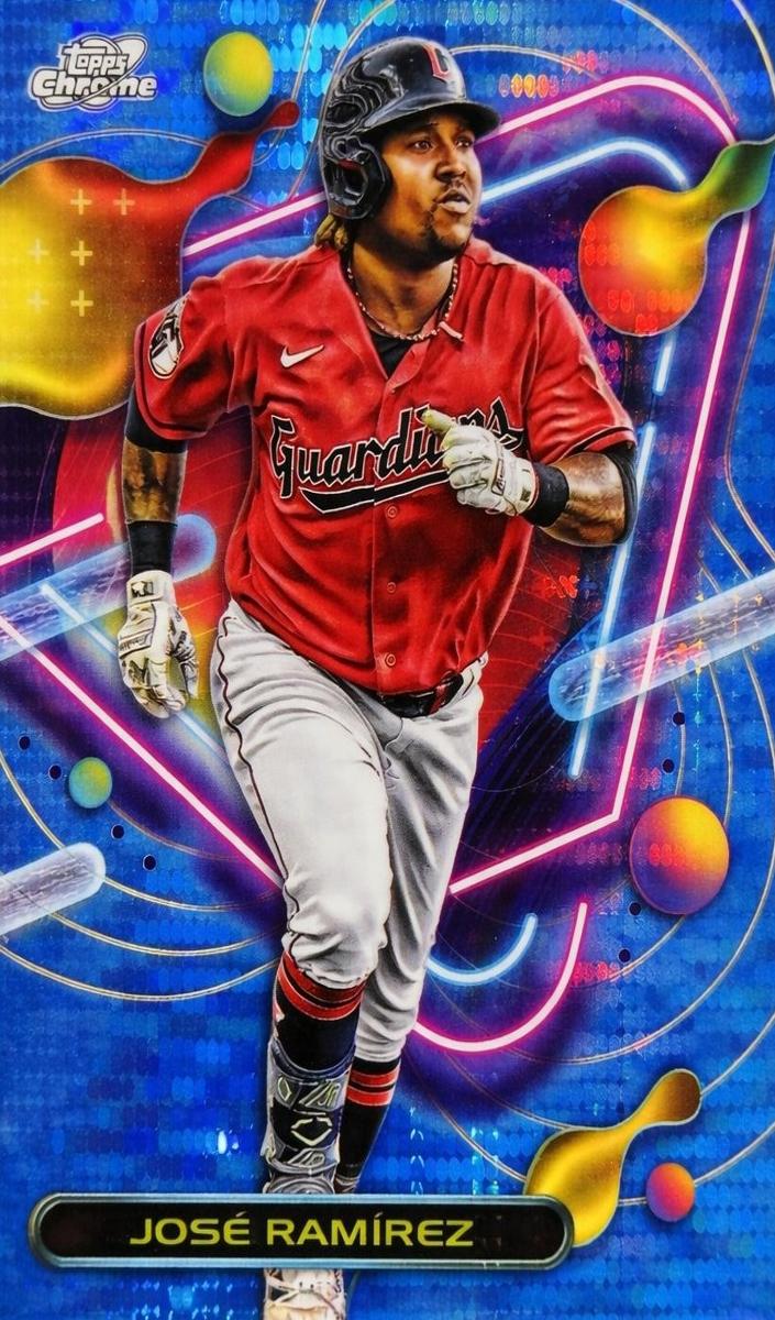 2023 Topps Cosmic Chrome Baseball Blue Moon Jose Ramirez #113