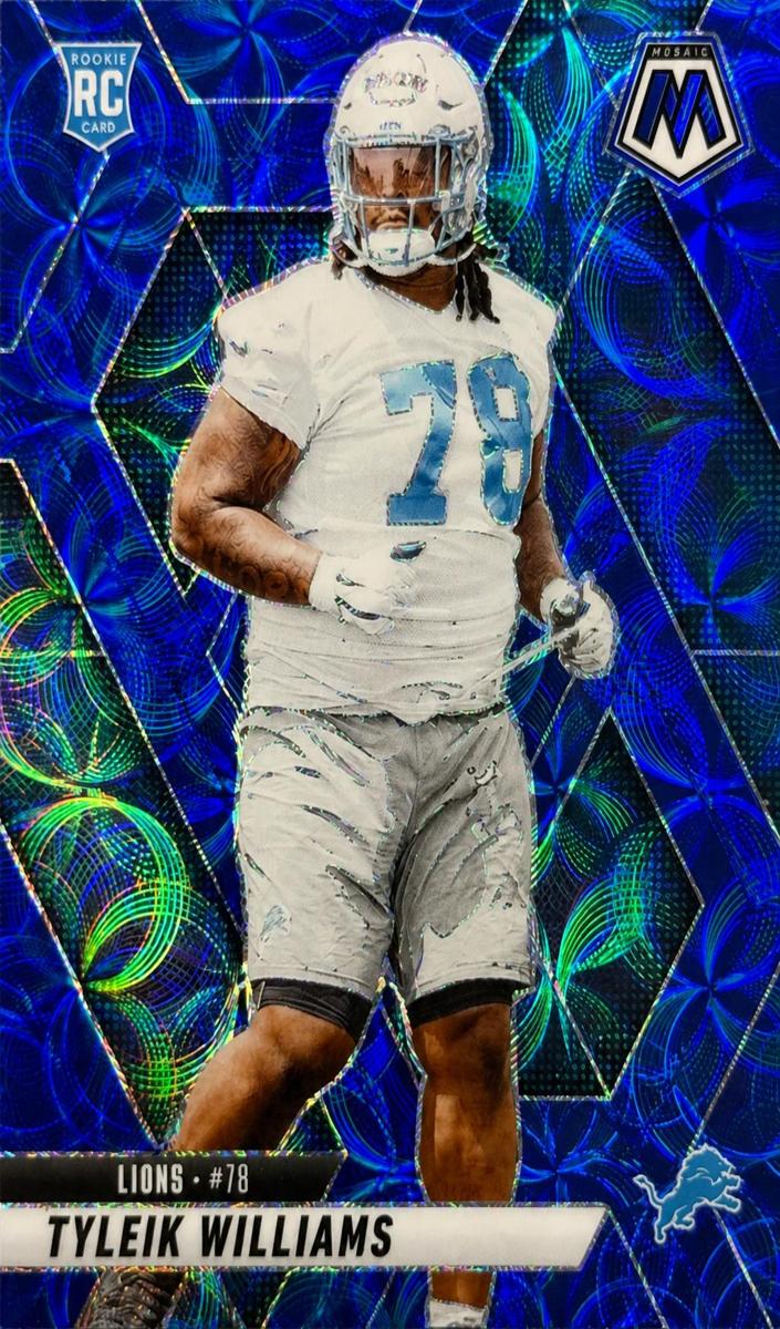 2025 Panini Mosaic Football Blue Scope Tyleik Williams #397