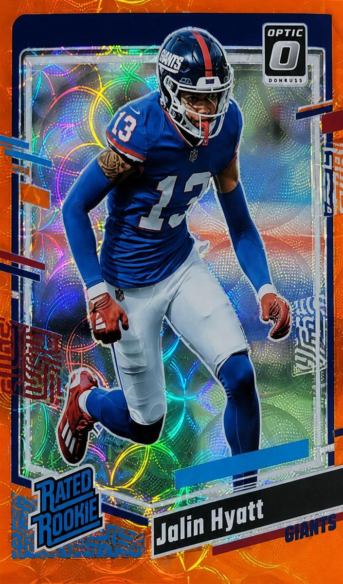 2023 Donruss Optic Football Orange Scope Jalin Hyatt #279