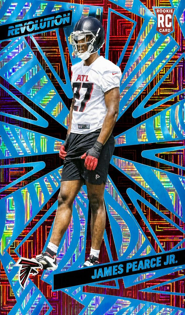 2025 Panini Revolution Football Teal Levels James Pearce Jr. #218