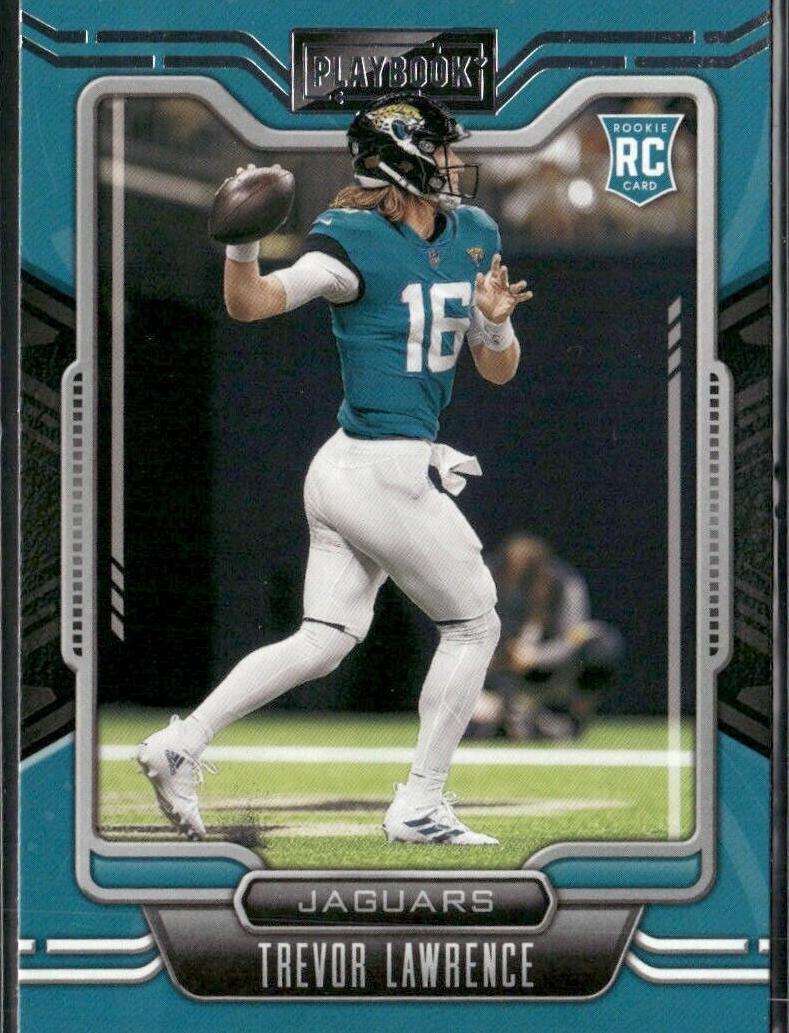 2021 Panini Playbook Football Trevor Lawrence #101 PSA 8