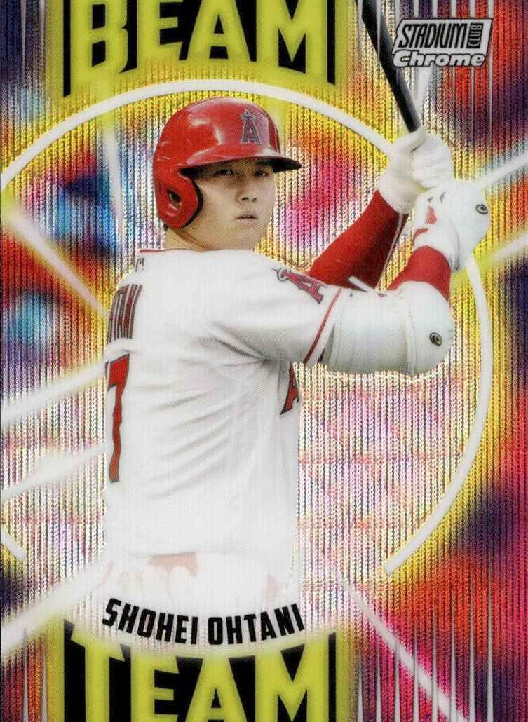 2022 Topps Stadium Club Chrome Baseball Wave Refractor Shohei Ohtani #BT-13