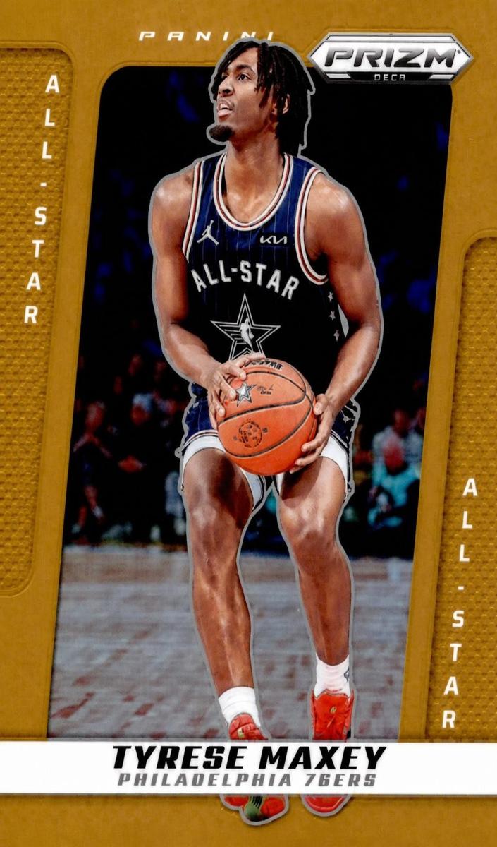 2024 Panini Prizm Deca Basketball Orange Tyrese Maxey #259
