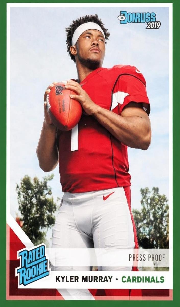 2019 Panini Donruss Football Press Proof Green Kyler Murray #302 PSA 10