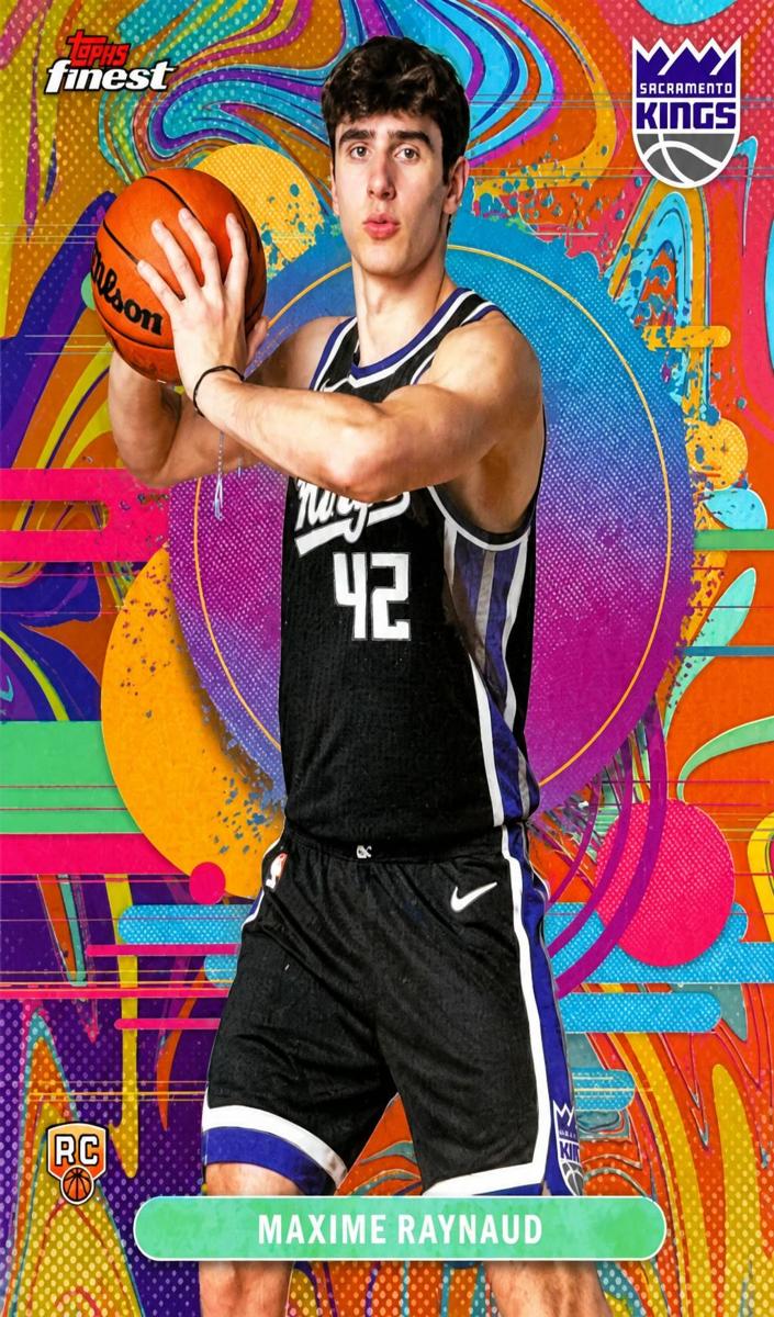 2025 Topps Finest Basketball Oil Spill Maxime Raynaud #132