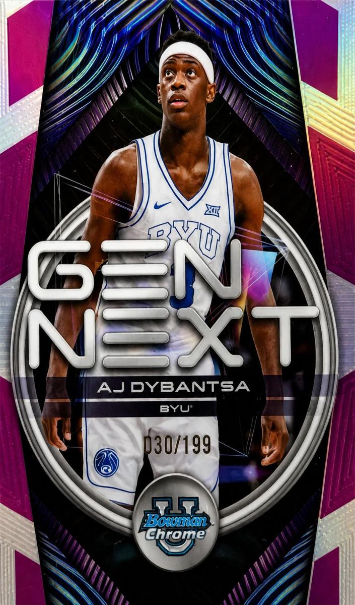 2025 Bowman Basketball Fuchsia Refractor AJ Dybantsa #GN-1