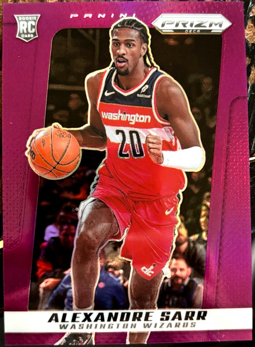 2024 Panini Prizm Deca Basketball Purple Alexandre Sarr #64 PSA 10