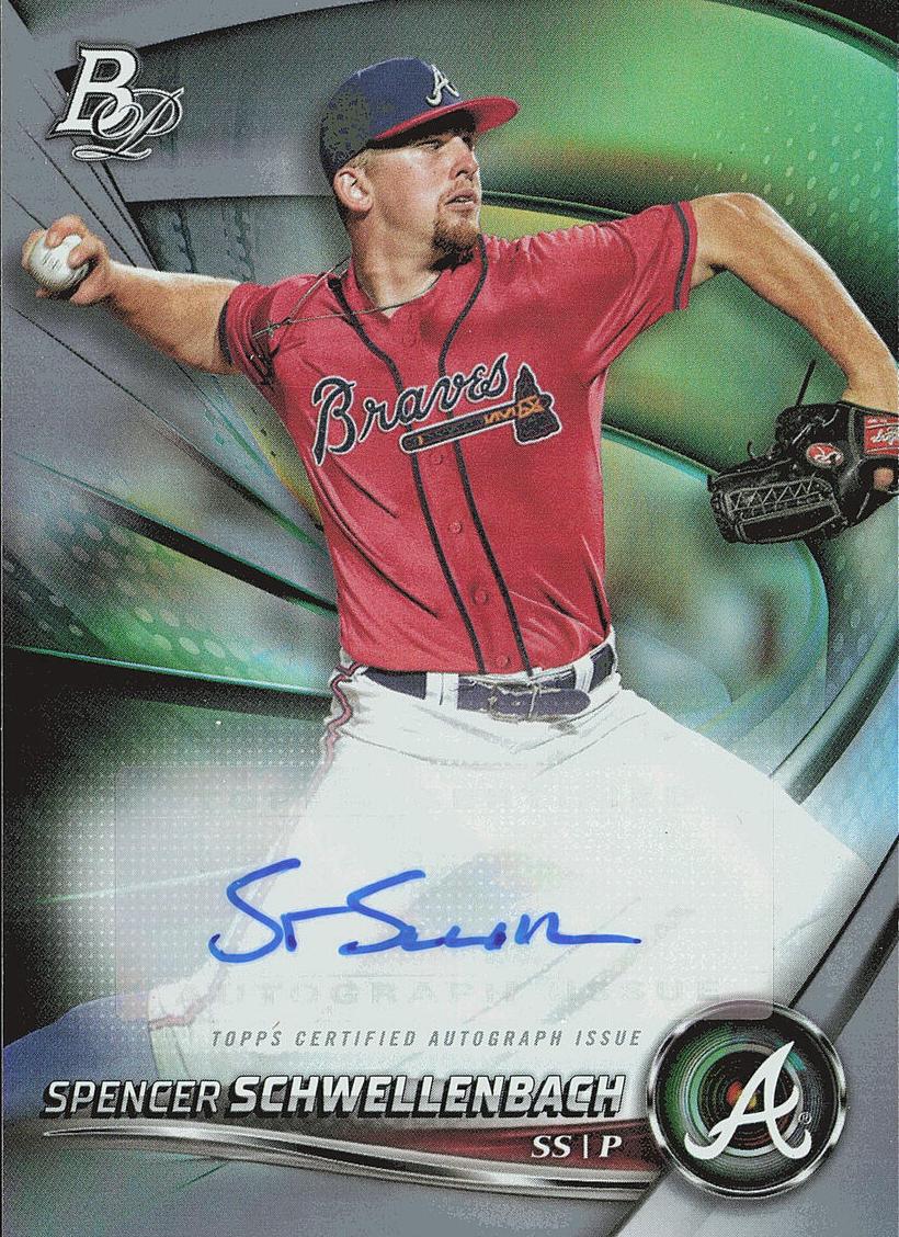 2022 Bowman Platinum Baseball Spencer Schwellenbach #TOP-81 PSA 9