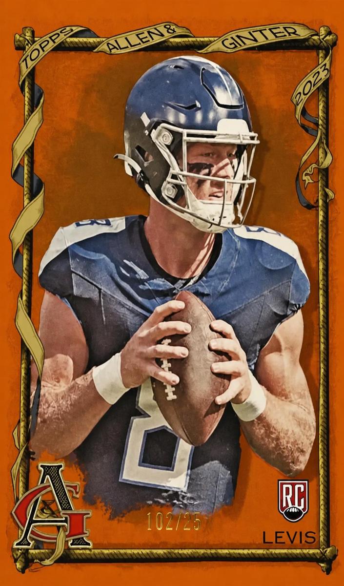 2023 Topps Composite Football Orange Portrait Will Levis #404 PSA 10