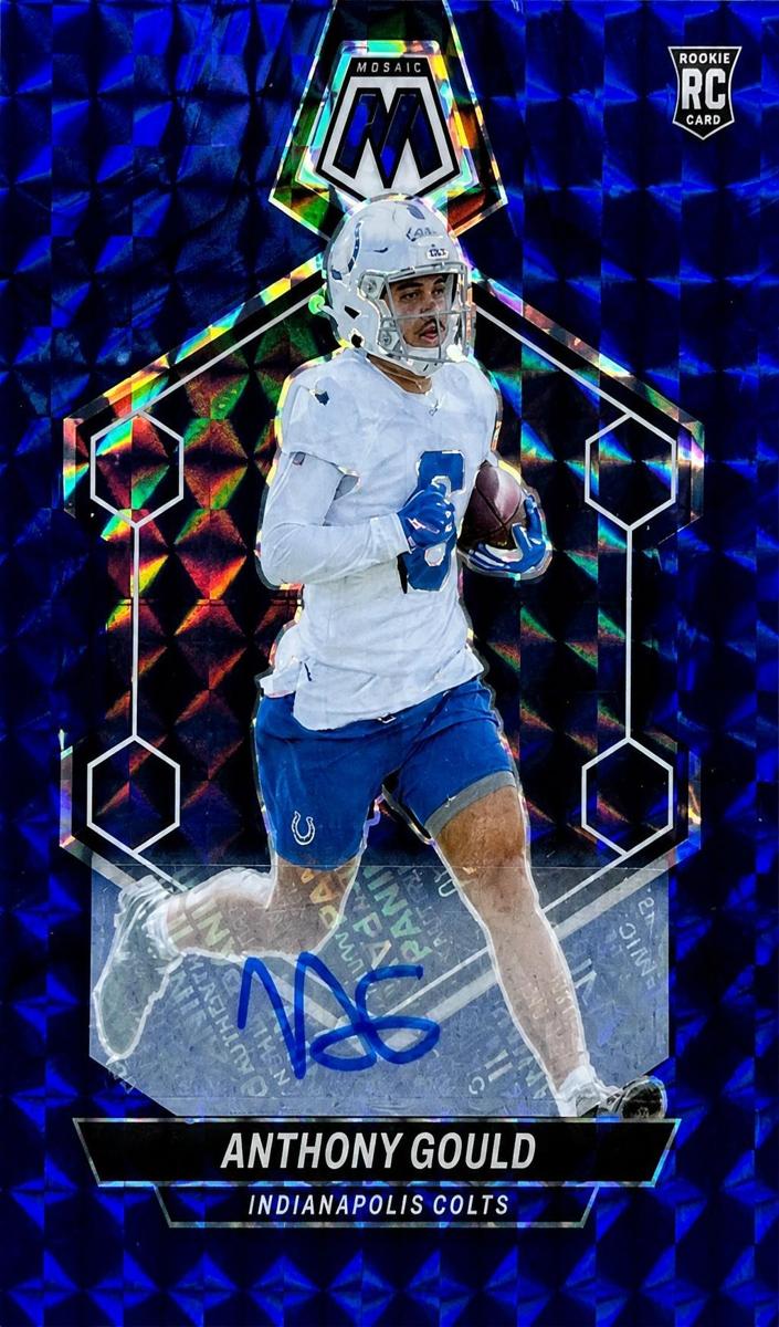2024 Panini Mosaic Football Blue Anthony Gould #391