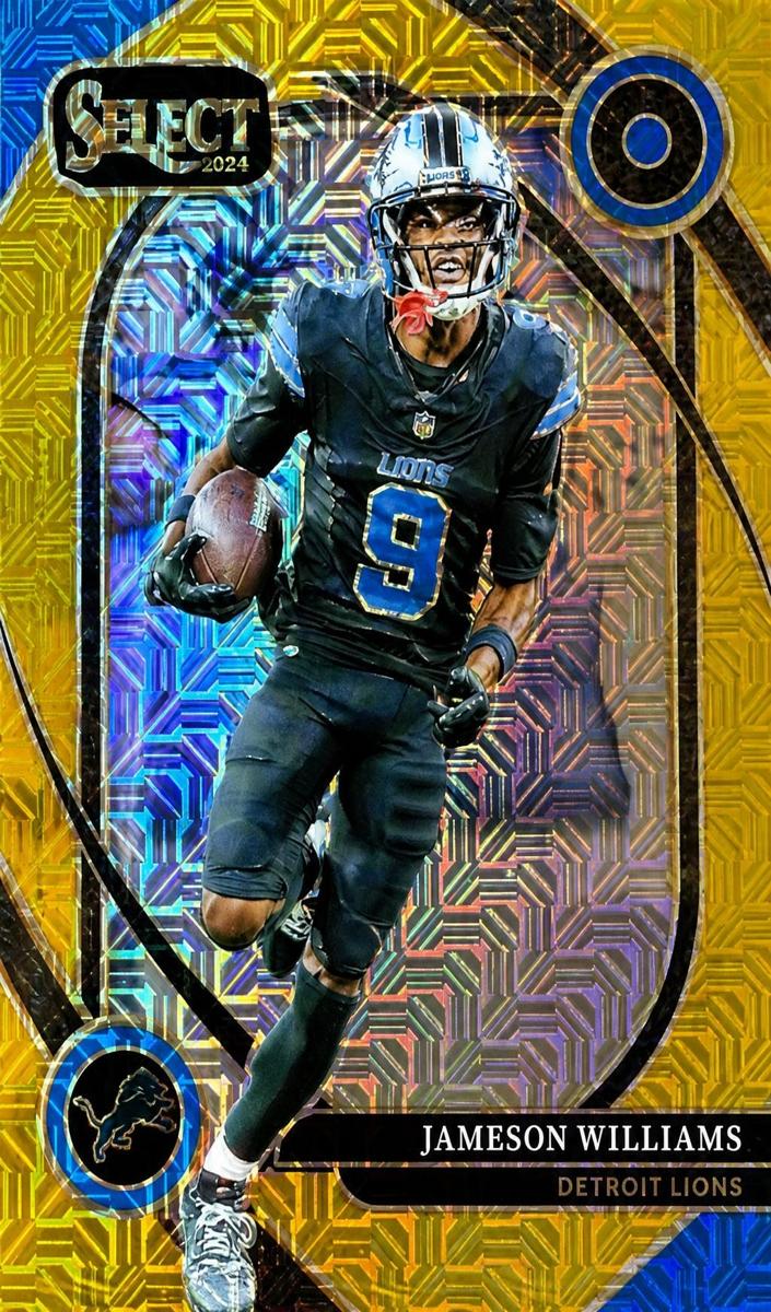 2024 Panini Select Football Gold Jameson Williams #267 PSA 9