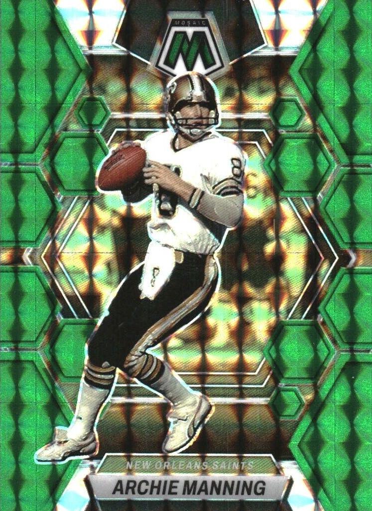 2023 Panini Mosaic Football Green Archie Manning #173