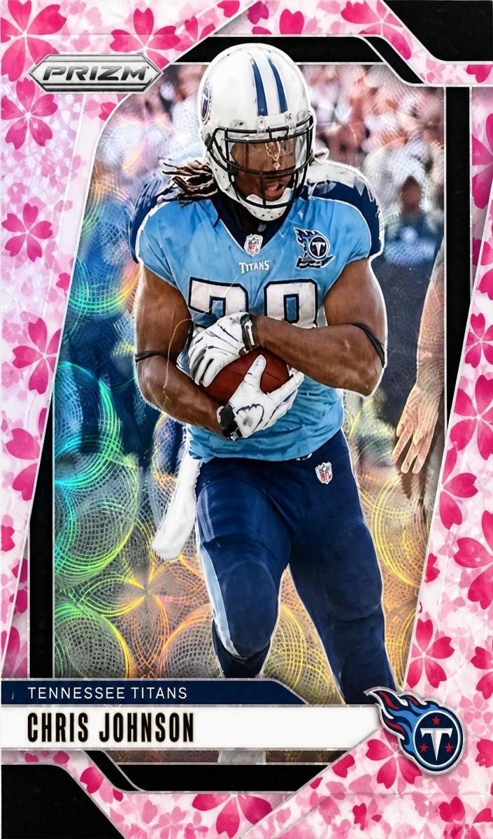 2024 Panini Prizm Football Choice Cherry Blossom Chris Johnson #284 PSA 9