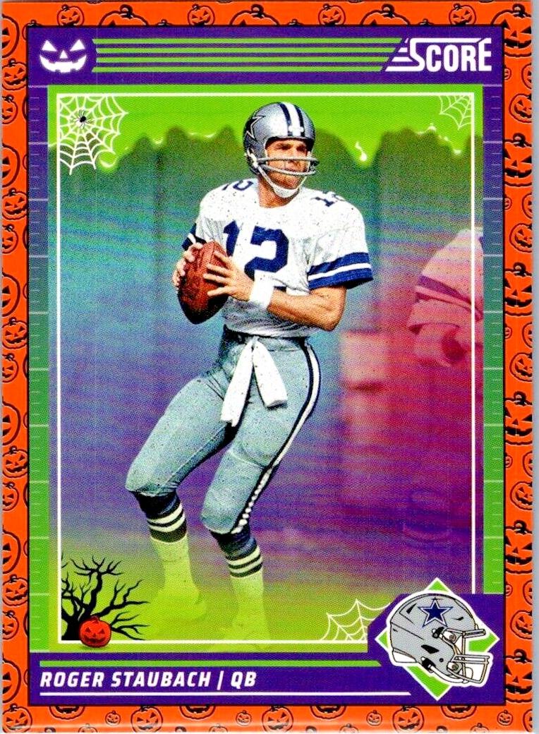 2024 Panini Score-a-Treat Football Pumpkin Roger Staubach #296 PSA 10
