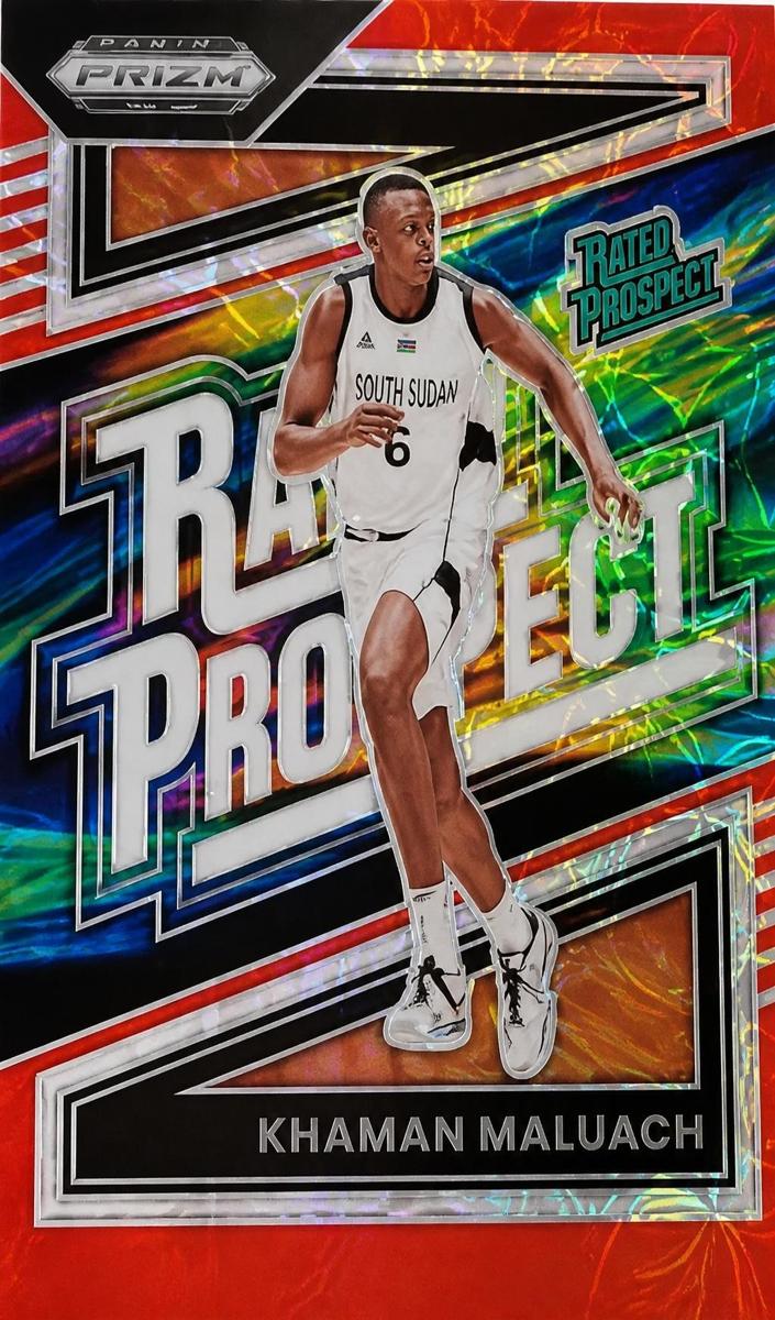 2024 Panini Prizm Draft Picks Basketball Red Scope Khaman Maluach #16