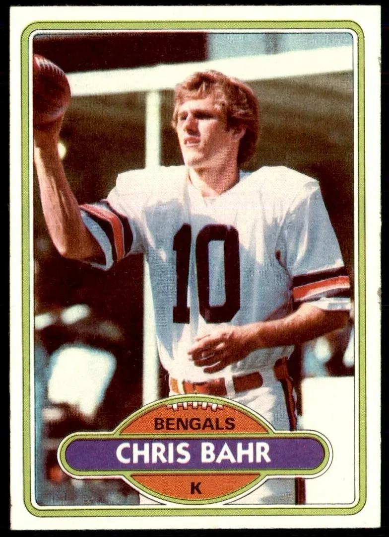 1980 Topps Football Chris Bahr #501 PSA 9