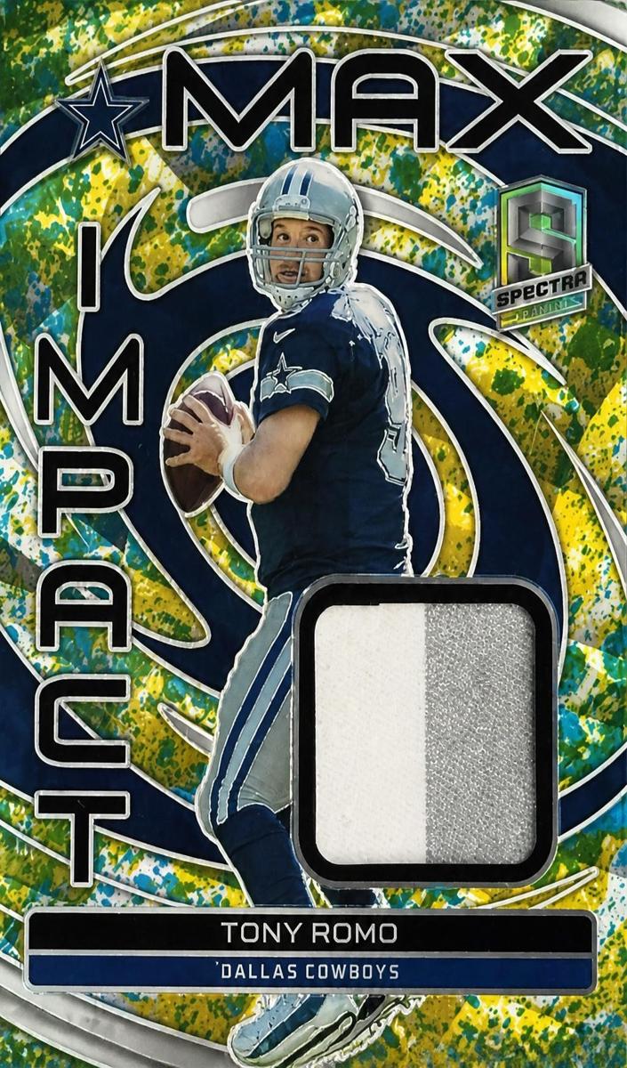 2023 Panini Spectra Football Neon Splatter Tony Romo #MI-TRO