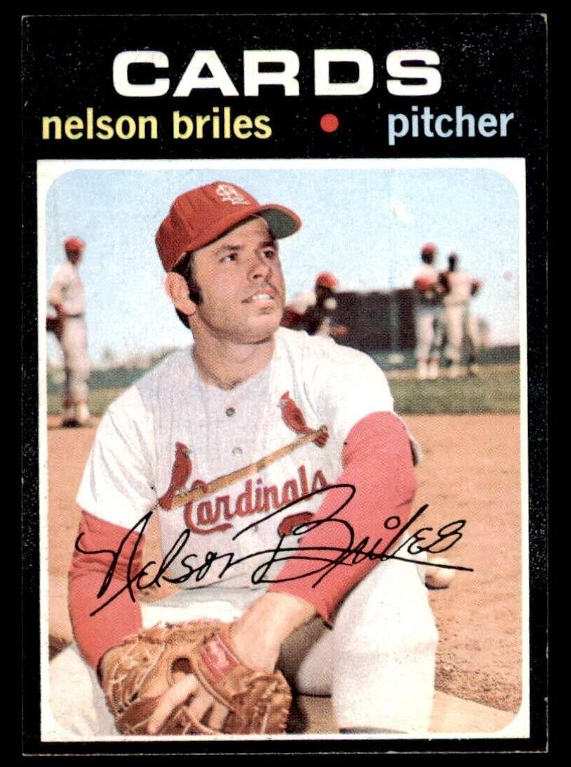 1971 Topps Baseball Nelson Briles #257 PSA 6