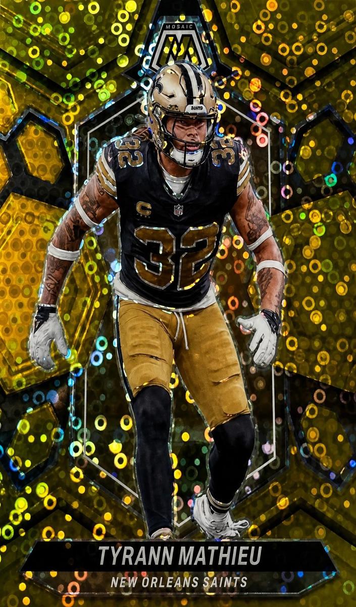 2024 Panini Mosaic Football Gold Tyrann Mathieu #161