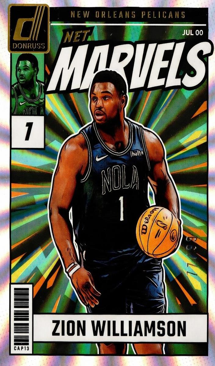 2024 Panini Donruss Basketball Holo Laser Zion Williamson #18 PSA 9