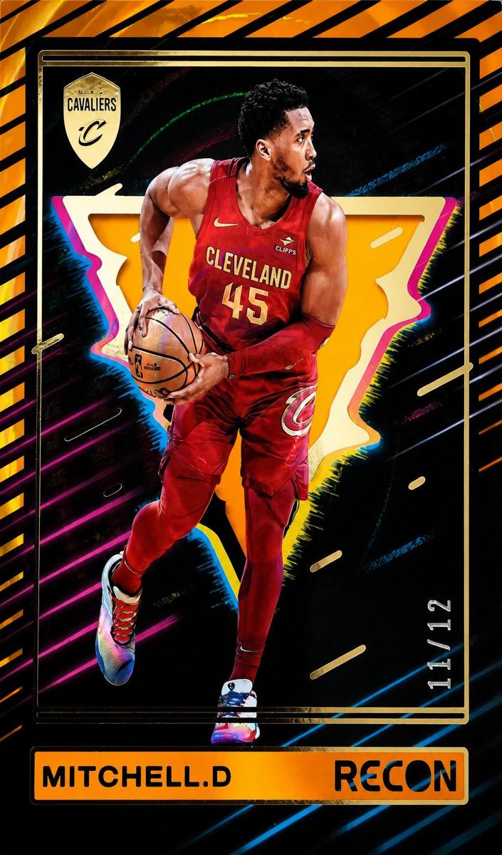 2023 Panini Recon Basketball Holo Orange FOTL Donovan Mitchell #4