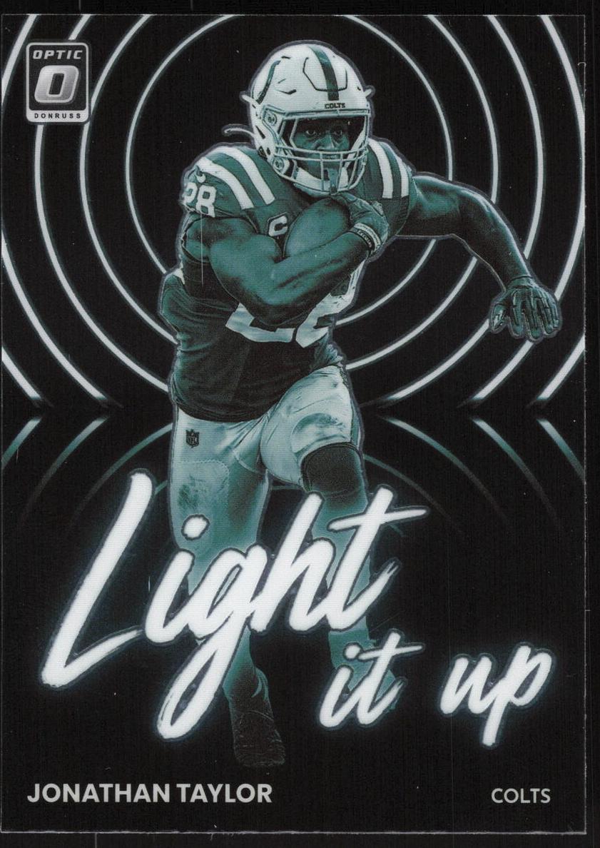 2022 Donruss Optic Football Jonathan Taylor #LU-9 PSA 8