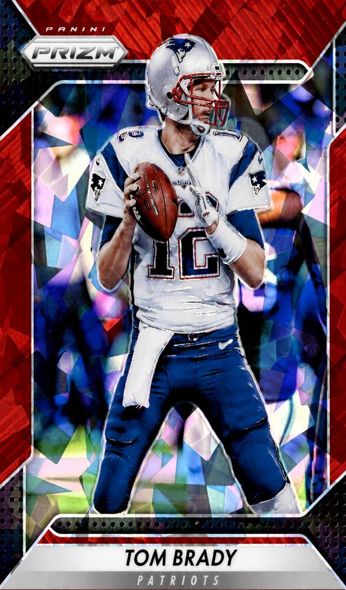 2016 Panini Prizm Football Red Crystals Prizm Tom Brady #2 PSA 10
