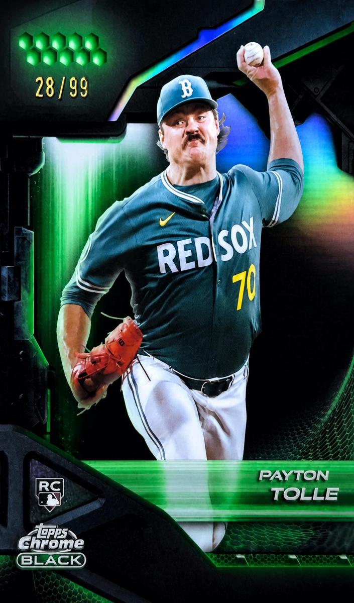 2026 Topps Chrome Black Baseball Green Refractor Payton Tolle #26