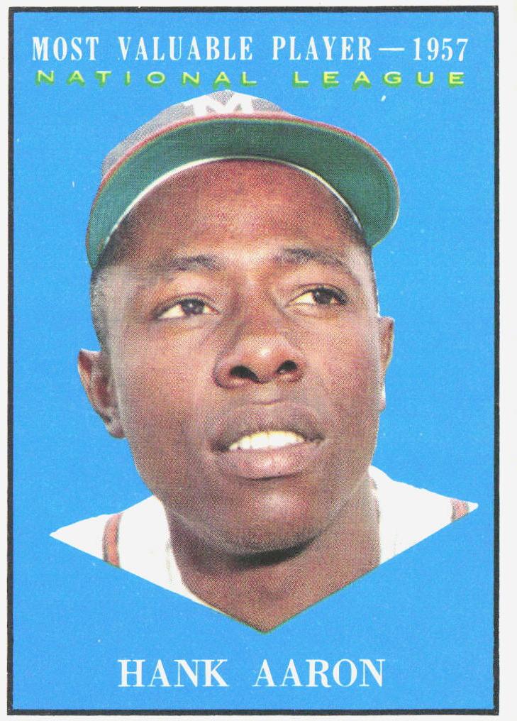 1961 Topps Baseball Hank Aaron #484