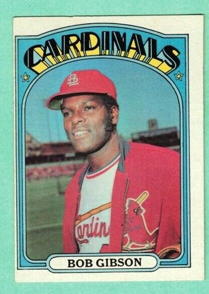1972 Topps Baseball Bob Gibson #130 PSA 8