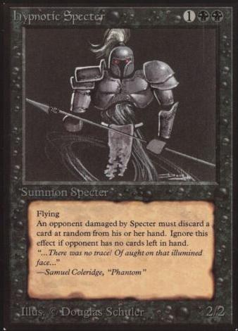 1993 Magic The Gathering Beta Hypnotic Specter #NNO