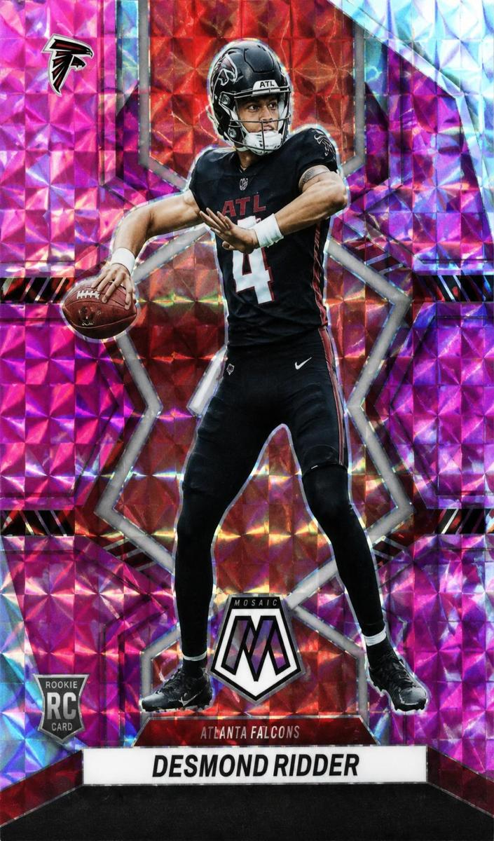 2022 Panini Mosaic Football Camo Pink Desmond Ridder #271 PSA 10
