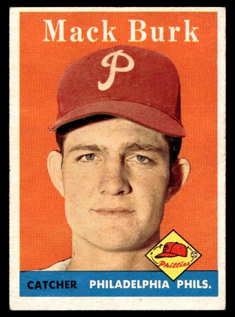 1958 Topps Baseball Mack Burk #278 PSA 7